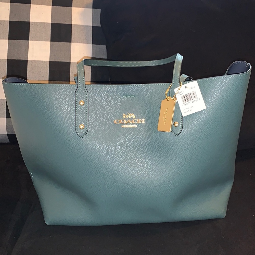 COACH Olive Green Tote Bag